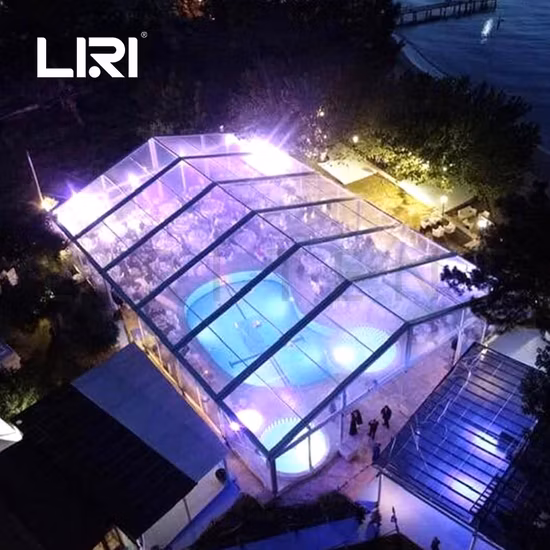 20X30 Aluminum Frame Transparent Marquee Wedding Party Event Tent with Glass Sidewalls