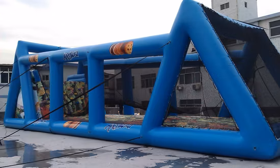Juego deportivo inflable de tirolesa móvil