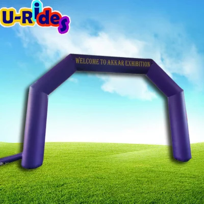 Arco morado para fiesta publicitaria/arco inflable para eventos