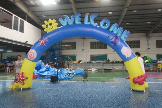 Arco de dibujos animados de ratón inflable de 6x3 m